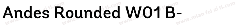 Andes Rounded W01 B字体转换